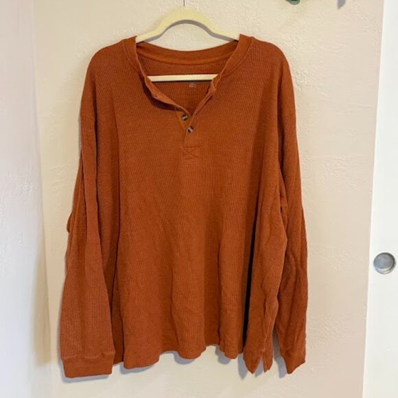 KingSize Orange Long-Sleeve Pullover - Picture 1 of 4